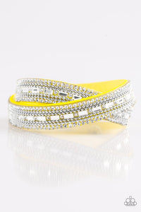 Paparazzi Bracelets Shimmer and Sass Yellow Urban