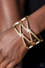 Load image into Gallery viewer, Paparazzi Bracelets Entrancing Etiquette - Gold Bracelet

