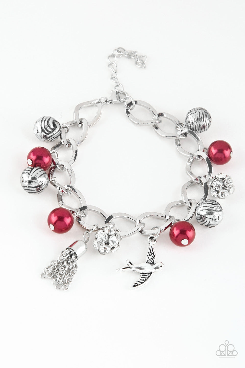 Paparazzi Bracelets Lady Love Dove - Red