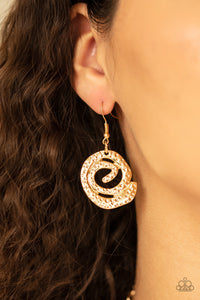 Paparazzi Necklaces Statement Swirl - Gold