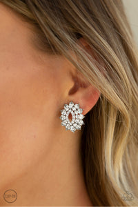 Paparazzi Earrings Brighten The Moment - White