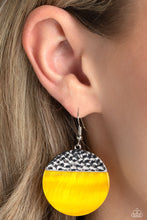 Load image into Gallery viewer, SHELL Out - Yellow EARRINGS
