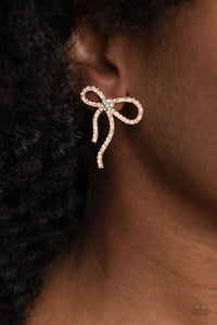 Paparazzi Earrings Deluxe Duet - Rose Gold