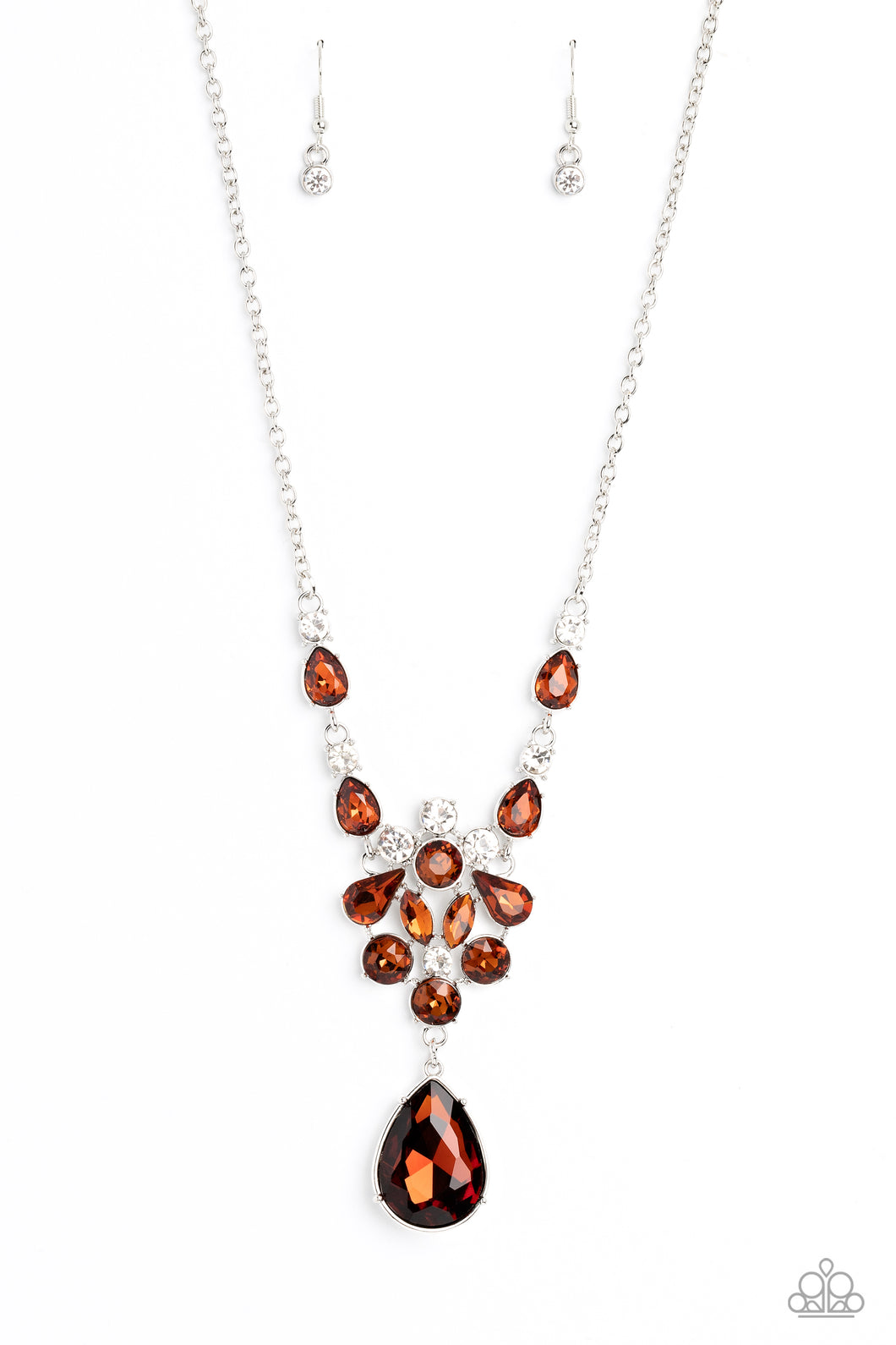 Paparazzi Necklace TWINKLE of an Eye - Brown
