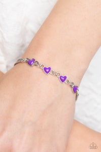 Paparazzi Bracelet Smitten Sweethearts - Purple Coming Soon