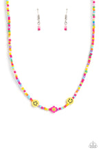 Load image into Gallery viewer, Flower Power Pageant - Pink NECKLACE
