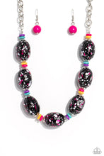 Load image into Gallery viewer, Paparazzi Necklace No Laughing SPLATTER - Pink Coming Soon
