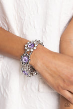 Load image into Gallery viewer, Paparazzi Bracelet Pact of Petals - Purple
