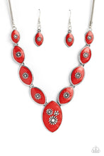 Load image into Gallery viewer, Paparazzi Necklaces Pressed Flowers - Red
