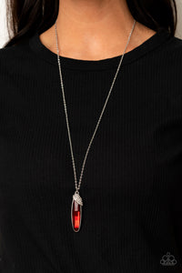 Paparazzi Necklaces Spontaneous Sparkle - Red