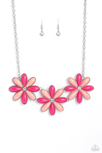 Paparazzi Necklace Bodacious Bouquet - Pink Coming Soon