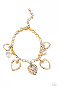 Paparazzi Bracelet GLOW Your Heart - Gold