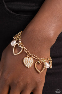 Paparazzi Bracelet GLOW Your Heart - Gold