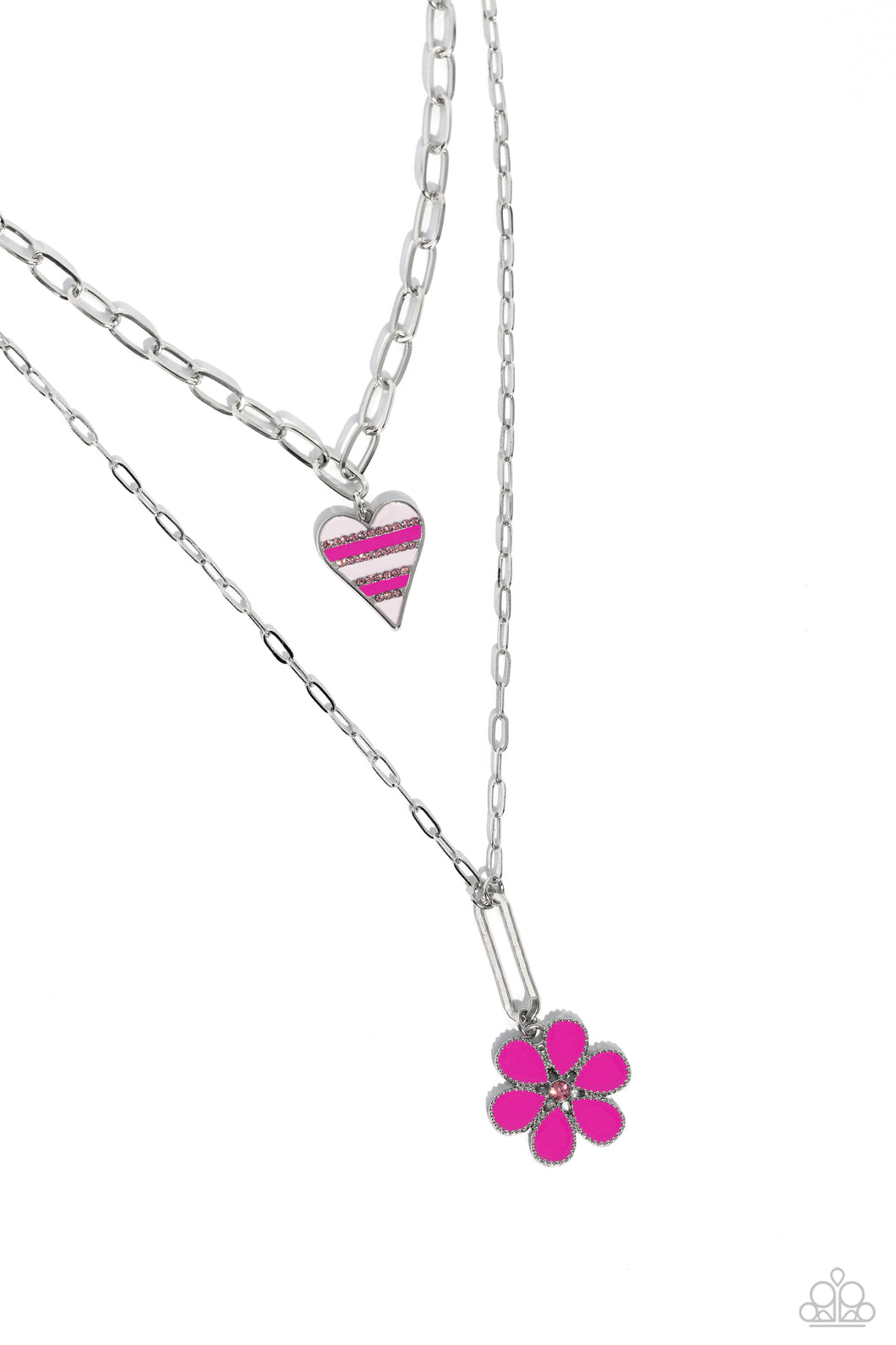 Paparazzi Necklaces Childhood Charms - Pink Coming Soon