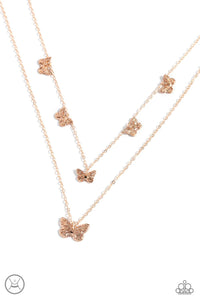 Paparazzi Necklaces Butterfly Beacon - Rose Gold Coming Soon