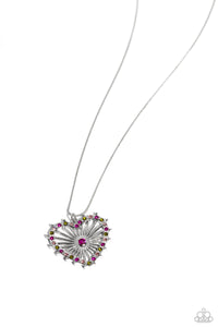 Paparazzi Necklaces Flirting Ferris Wheel - Pink Coming Soon