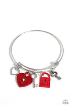 Load image into Gallery viewer, Paparazzi Bracelet Locked Legacy - Red Coming Soon
