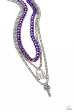 Load image into Gallery viewer, Paparazzi Necklace Locked Labor - Purple Coming Soon

