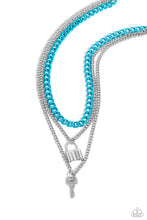 Load image into Gallery viewer, Paparazzi Necklaces Locked Labor - Blue Coming Soon
