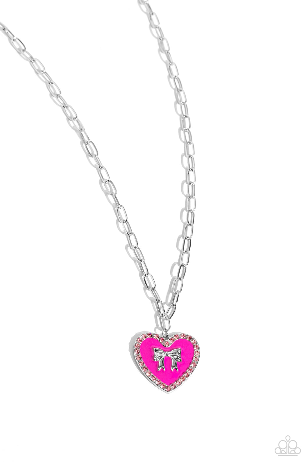 Paparazzi Necklace Romantic Gesture - Pink Coming Soon