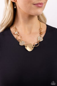 Paparazzi Necklaces Asymmetrical Attention - Gold Coming Soon