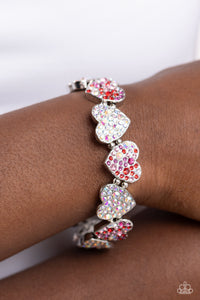 Paparazzi Bracelet Headliner Heart - Multi Coming Soon