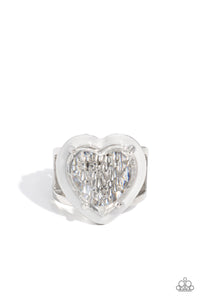 Paparazzi Rings Hallmark Heart - White Coming Soon