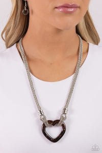 Paparazzi Necklace Lead with Your Heart - Brown Coming Soon