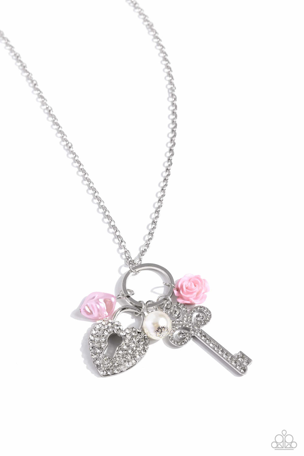 Paparazzi Necklace Girly Gathering - Pink Coming Soon