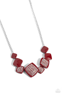 Paparazzi Necklaces Twinkling Tables - Red Coming Soon