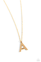 Load image into Gallery viewer, Paparazzi Necklaces Leave Your Initials - Gold - A Coming Soon
