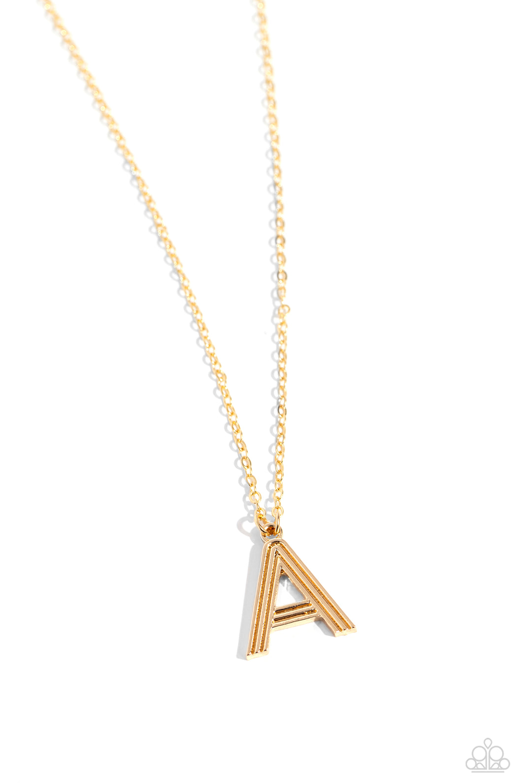 Paparazzi Necklaces Leave Your Initials - Gold - A Coming Soon