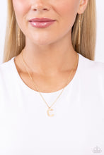 Load image into Gallery viewer, Paparazzi Necklaces Leave Your Initials - Gold - C Coming Soon
