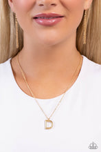 Load image into Gallery viewer, Paparazzi Necklaces Leave Your Initials - Gold - D Coming Soon
