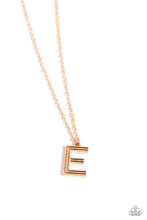 Load image into Gallery viewer, Paparazzi Necklaces Leave Your Initials - Gold - E Coming Soon
