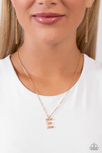 Load image into Gallery viewer, Paparazzi Necklaces Leave Your Initials - Gold - E Coming Soon
