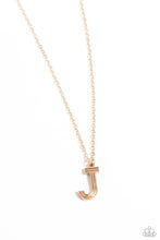 Load image into Gallery viewer, Paparazzi Necklaces Leave Your Initials - Gold - J Coming Soon
