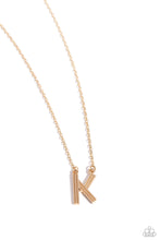 Load image into Gallery viewer, Paparazzi Necklaces Leave Your Initials - Gold - K Coming Soon
