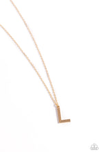 Load image into Gallery viewer, Paparazzi Necklaces Leave Your Initials - Gold - L Coming Soon
