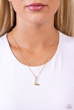 Load image into Gallery viewer, Paparazzi Necklaces Leave Your Initials - Gold - L Coming Soon
