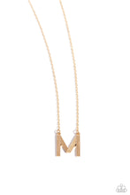 Load image into Gallery viewer, Paparazzi Necklaces Leave Your Initials - Gold - M Coming Soon
