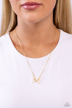 Load image into Gallery viewer, Paparazzi Necklaces Leave Your Initials - Gold - M Coming Soon
