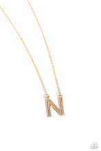 Load image into Gallery viewer, Paparazzi Necklaces Leave Your Initials - Gold - N Coming Soon
