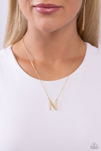 Load image into Gallery viewer, Paparazzi Necklaces Leave Your Initials - Gold - N Coming Soon
