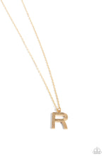 Load image into Gallery viewer, Paparazzi Necklaces Leave Your Initials - Gold - R Coming Soon
