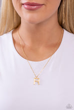 Load image into Gallery viewer, Paparazzi Necklaces Leave Your Initials - Gold - R Coming Soon
