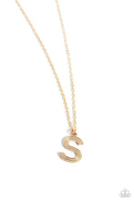 Load image into Gallery viewer, Paparazzi Necklaces Leave Your Initials - Gold - S Coming Soon
