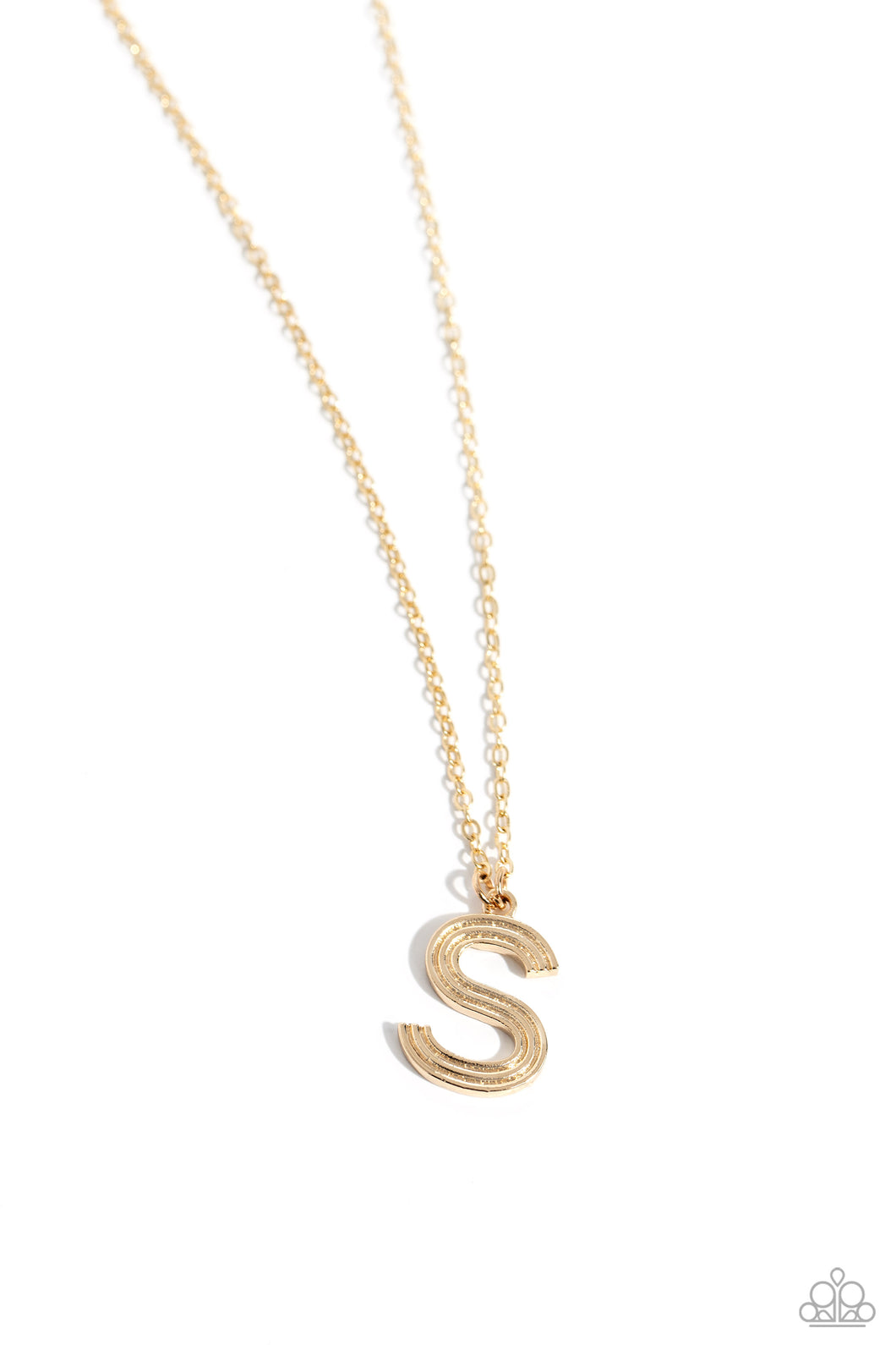 Paparazzi Necklaces Leave Your Initials - Gold - S Coming Soon