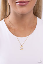 Load image into Gallery viewer, Paparazzi Necklaces Leave Your Initials - Gold - S Coming Soon
