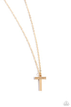 Load image into Gallery viewer, Paparazzi Necklaces Leave Your Initials - Gold - T Coming Soon
